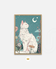 Moonlit Garden Cat