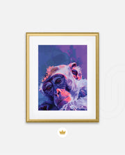 Monkey in Neon Dreams
