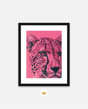 Pink Cheetah Pop Portrait