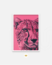 Pink Cheetah Pop Portrait