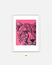 Pink Cheetah Pop Portrait