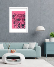 Pink Cheetah Pop Portrait