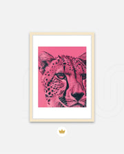 Pink Cheetah Pop Portrait