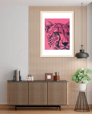 Pink Cheetah Pop Portrait