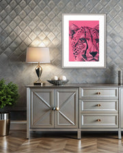 Pink Cheetah Pop Portrait