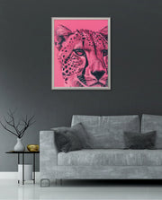 Pink Cheetah Pop Portrait