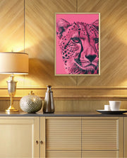 Pink Cheetah Pop Portrait