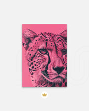 Pink Cheetah Pop Portrait