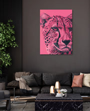 Pink Cheetah Pop Portrait
