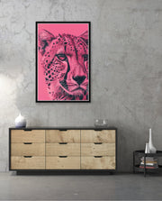 Pink Cheetah Pop Portrait