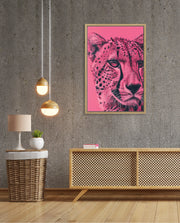 Pink Cheetah Pop Portrait