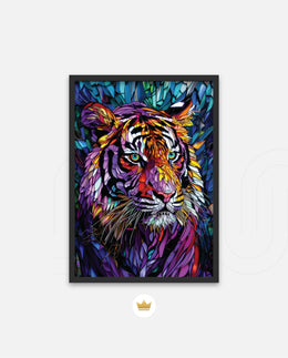 Stained Glass Tiger Mystique