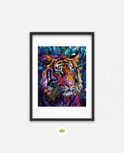 Stained Glass Tiger Mystique