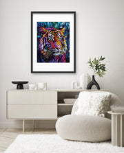 Stained Glass Tiger Mystique