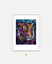 Stained Glass Tiger Mystique