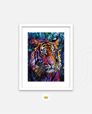 Stained Glass Tiger Mystique