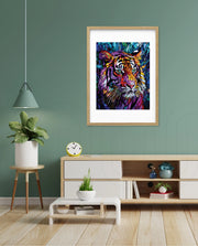 Stained Glass Tiger Mystique