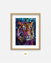 Stained Glass Tiger Mystique