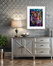Stained Glass Tiger Mystique