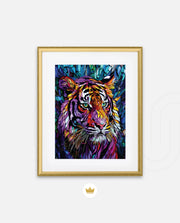 Stained Glass Tiger Mystique