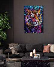 Stained Glass Tiger Mystique