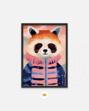 Winter Raccoon Charm
