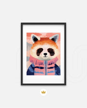 Winter Raccoon Charm