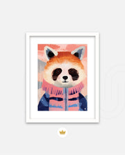 Winter Raccoon Charm