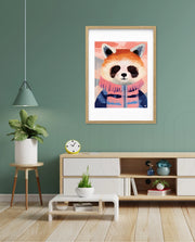 Winter Raccoon Charm