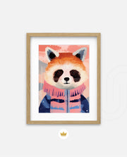 Winter Raccoon Charm