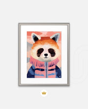 Winter Raccoon Charm
