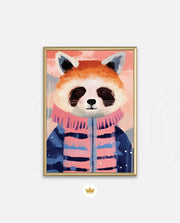 Winter Raccoon Charm