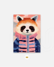 Winter Raccoon Charm
