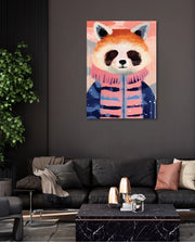 Winter Raccoon Charm