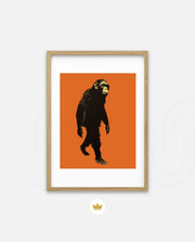 Midnight Chimp Silhouette
