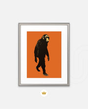 Midnight Chimp Silhouette