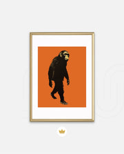 Midnight Chimp Silhouette
