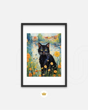 Midnight Bloom Cat