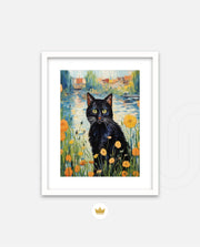 Midnight Bloom Cat