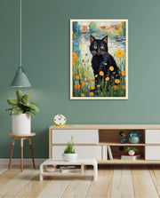 Midnight Bloom Cat