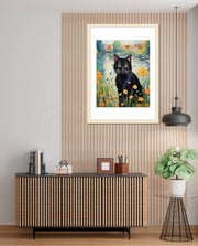 Midnight Bloom Cat