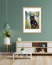 Midnight Bloom Cat