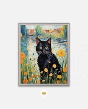 Midnight Bloom Cat