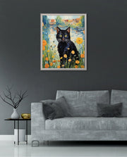 Midnight Bloom Cat