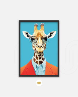 Stylish Giraffe Scholar
