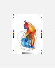 Abstract Line Art Cat