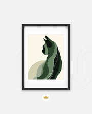 Minimalist Verdant Cat