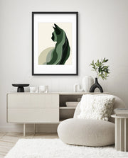 Minimalist Verdant Cat