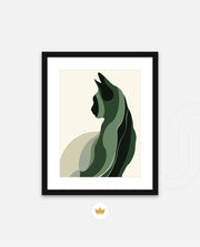 Minimalist Verdant Cat