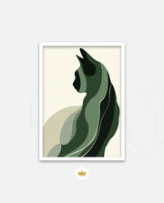 Minimalist Verdant Cat